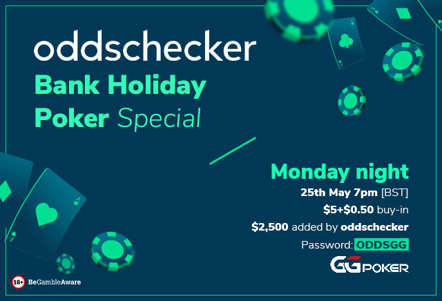 How to enter the oddschecker Bank Holiday Special poker tournament