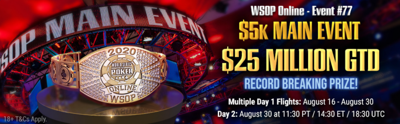 Acara Utama GGPoker WSOP $ 25 Juta Jaminan Heading untuk Overlay?