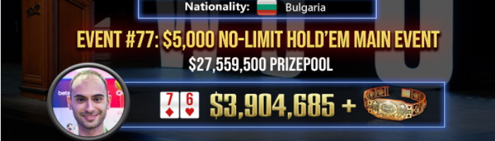 GG WSOP Concludes With Stoyan Madanzhiev Winning 2020 Main Event For $3.9 Million, Connor Drinan Wins First WSOP Bracelet