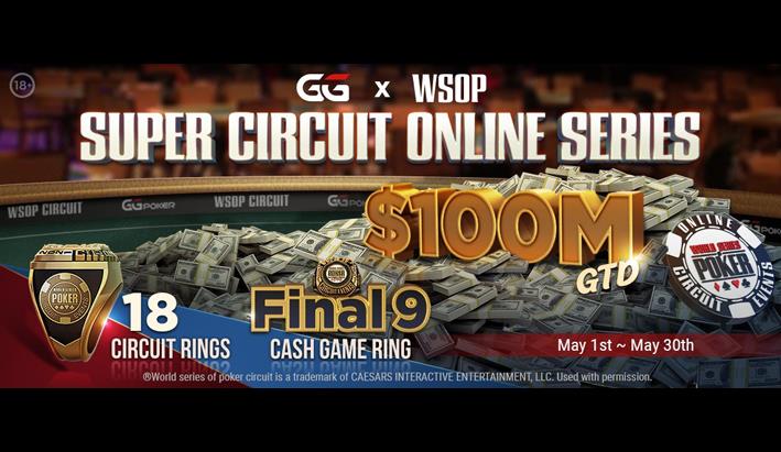 Seri Dunia Poker Super Circuit Online Series akan berlangsung di GGPoker pada bulan Mei