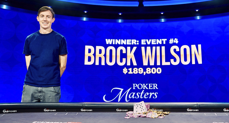 Brock Wilson Memenangkan Acara Poker Masters 2021 No. 4 Untuk $ 189.800